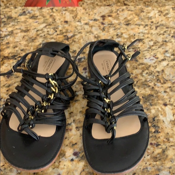 Coach leather gladiator sandals - Picture 1 of 3